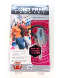 FoneGear CORD FREE HEADSET • NEW • Vintage • 2.5mm Jack 