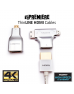 Ultra-Thin HDMI to HDMI Cable 16ft Hyper Slim HDMI 2.0 Cable, White • NEW